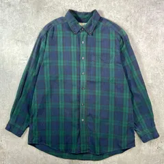L.L.Bean エルエルビーン ブラックウォッチ チェックシャツ フランネルシャツ メンズL 