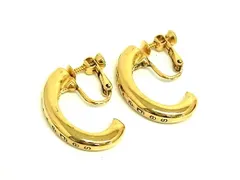 ■美品■ courreges クレージュ ネジ式 イヤリング アクセサリー レディース ゴールド系 DI8674のサムネイル