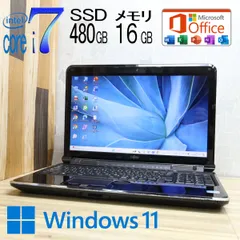 ☆美品 最上級4コアi7！SSD480GB メモリ16GB☆A77C Core i7-2630QM Webカメラ Win11 MS  Office2019 Home&Business ノートPC☆P77487 - メルカリ