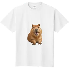 カピバラ　シンプルデザインTシャツ　メンズ・レディース・キッズ