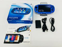 PS VITA  サファイアブルー/Sapphire Blue 本体 PCH-1000 動作確認み 箱付き