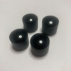 メタルノブ 黒 ブラック ミリサイズ スプリットシャフト用 ×4
