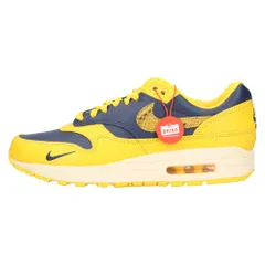 NIKE (ナイキ) WMNS AIR MAX 1 PRM ウィメンズ エアマックス1 プレミアム ローカットスニーカー US10/27cm イエロー/ネイビー FJ5479-410