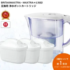 浄水器用カートリッジ ブリタ 互換 MAXTRA MAXTRA+ 1年分 新旧型ポート対応 3個セット マクストラ マクストラプラス 送料無料のサムネイル