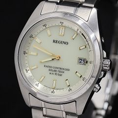 シチズン REGUNO H415-S112638 電波ソーラー デイト 稼働品 - メルカリ
