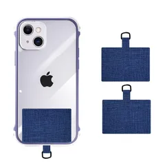 [Tzciz] 【2枚入り】ストラップホルダー パッチ コンタグ・パッド ス ネックストラップ スマホ ストスマホ ストラップ 外付けストラップホール 首掛けストラップ用タグパッチ 肩掛け、斜め