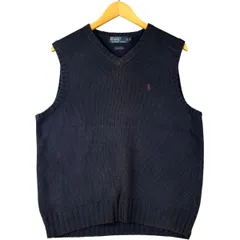 古着 ラルフローレン Ralph Lauren POLO by Ralph Lauren Vネック コットンニットベスト メンズS相当/eaa591613