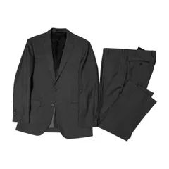 上下セット BLACK LABEL CRESTBRIDGE ブラックレーベル クレストブリッジ シャドーストライプ セットアップ スーツ 40 L /グレー/メンズ