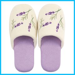 【特価商品】スリッパ フリーサイズ トイレファブリック ラベンダー スイートラベンダー 花 S.D.S 洗える センコー 64714