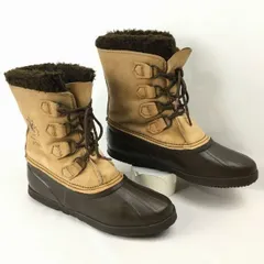 SOREL/ソレル　size26.0-26.5-27.0程度　Vintage カナダ製　スノーブーツ　ライナー付き　茶/BROWN〉管No.WM4<sale>