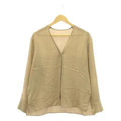 JOURNAL STANDARD L'ESSAGE / ジャーナル​スタンダードレサージュ | 2021SS | AYA KANEKO × L’ESSAGE Vネックシャツ 金子綾 | F | ベージュ | レディース