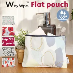 ☆ ワールドパーティー Wpc. フラットポーチ wpc ワールドパーティ フラット ポーチ 小さめ フラットポーチ ミニポーチ 化粧ポーチ 柄 北欧 ポリエステル WPC Wpc. マチなし 平たい かさばらない かわいい 可愛い レディース 女性