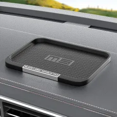 新品 BluFied 車用 ノンスリップマット すべり止めシート トレータイプ ダッシュボードマット シリコン 収納マット 滑り止めパッド 超強力粘着 携帯電話、車のキー、サングラスの配置用 ブラック