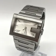 ジャンク GUCCI クォーツ腕時計 A4027バーバリーブラック