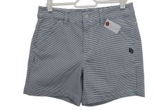 【美品】PEARLY GATES(パーリーゲイツ) ショートパンツ 白ネイビーボーダー レディース 0 055-1232704 ゴルフウェア 2507-0045 中古