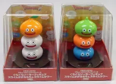 【中古】雑貨 全2種セット 「ドラゴンクエスト」 AMぐらぐらソーラーフィギュア スライムかがみもち＆スライムタワー