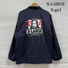 XLARGE エクストララージ ジャケット、上着 ジャンパー、ブルゾン X-girl エックスガール コラボ コーチ ナイロン ジャケット バック プリント 限定