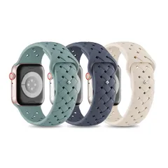 【迅速発送】【3枚入り】 アップルウォッチ バンド コンパチブル Apple Watch バンド 38mm 40mm 41mm 42mm 44mm 45mm 46mm 49mm 交換スポーツストベルト 柔らかいシリコン素材 通気性 に対応 Series 10