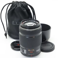 ■美品■ パナソニック(Panasonic) 望遠ズームレンズ マイクロフォーサーズ用 ルミックス G X VARIO PZ 45-175mm/F4.0-5.6 ASPH./POWER O.I.S. ブラック H-PS45175-K