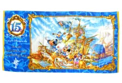 【中古】タオル・手ぬぐい(キャラクター) 集合(船) ワイドバスタオル 「東京ディズニーシー 15周年 ザ・イヤー・オブ・ウィッシュ」 東京ディズニーシー限定