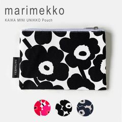 新品 未使用 マリメッコ ポーチ ウニッコ フラットポーチ メイクポーチ 小物入れ マルチケース 薄型 marimekko KAIKA UNIKKO 047198 071296