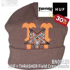 HUF（ハフ）×THRASHER Field Crew Beanie BN00133/CHOCOLATE