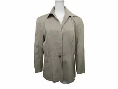 コースマイケルコース Kors michael kors テーラード ジャケット 裏地ストライプ シングルカラー 灰 グレー T8 約M ■GY14のサムネイル