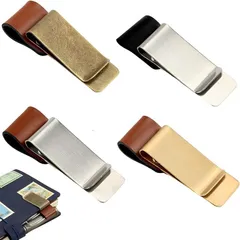 fogman ペンクリップ ペンホルダー 手帳 ノート アンティーク レザー おしゃれ 4種セット