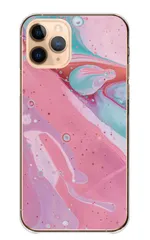 iPhone15Pro ケース カバー iPhone15 プロ スマホケース ハードケース マーブル マーブル模様 ピンク ブルー かわいい 可愛い 大理石 サイケデリック カラー04