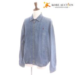 ■ ポロ ラルフローレン ジャケット 長袖 トップス デニム スイングトップ メンズ L ブルー