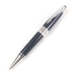 極美品□MONTBLANC モンブラン ジョン・F・ケネディ スペシャルエディション ボールペン シルバー ネイビー 箱・ケース付き ドイツ製 メンズ 筆記確認済み