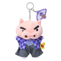 クレヨンしんちゃん マスコット 刺繍チャームつきぬいぐるみキーリング ぶりぶりざえもん 日本アート エスケイジャパン プレゼント アニメキャラクター グッズ 