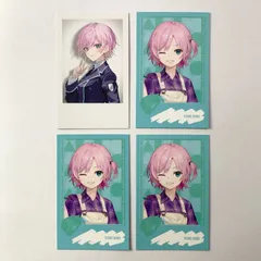 【まとめ売り】 にじさんじ 夕陽リリ チェキ風カード 4枚セット