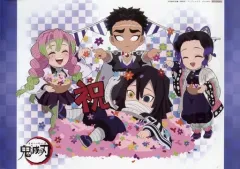 【中古】マグカップ・湯のみ 集合 紙製ランチョンマット 「鬼滅の刃 ufotable Cafe/マチ★アソビCAFE 伊黒小芭内誕生祭2022」 メニュー注文特典