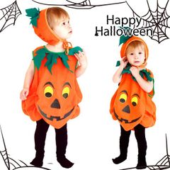 即納 ハロウィン 衣装 子供 かぼちゃ コスプレ ベビー 女の子 男の子 子供用 ハロウィン仮装 赤ちゃん 着ぐるみ カボチャ コスチューム ハロウィーン衣装  キッズ コスプレ コスチューム ハロウィン かぼちゃ