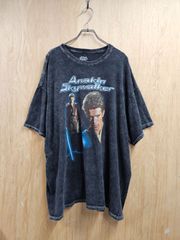 【US古着】STAR WARS Anakin Skywalker T-Shirt | スター・ウォーズ  アナキン・スカイウォーカー ウォッシュ加工  プリント ムービーT 半袖 Tシャツ ビックサイズ 2XL