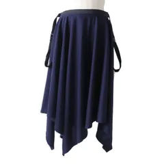 未使用◎正規品 日本製 18SS イッセイミヤケ IL81-JG733-75 レディース トライアングル フレアスカート ネイビー 定価34000円 タグ付き 3　m10-st20803-331のサムネイル