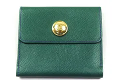 フィガロ コインケース 小銭入れ 財布 ウォレット ブランド レディース グリーン FIGARO 【中古】