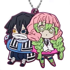 【中古】雑貨 伊黒小芭内＆甘露寺蜜璃 「鬼滅の刃 キャラばんちょうこう ラバーマスコット 肆ノ型」