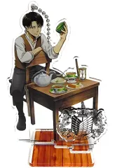 【中古】アクリルスタンド・アクリルパネル リヴァイ・アッカーマン(椅子) 描き下ろしアクリルフィギュアS 「進撃の巨人」