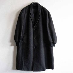 【デカオム/80年代】COMME des GARCONS HOMME【80s ツイード チェスターコート】M 袖リブ ヴィンテージ ウール コムデギャルソン オム 25040687