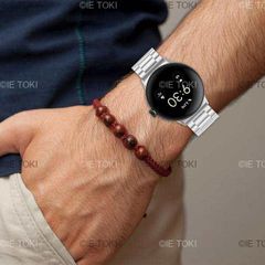 ステンレス製時計ストラップの交換 金属製ブレスレット 交換用アクセサリー Google Pixel 3用バンド 41mm  45mm