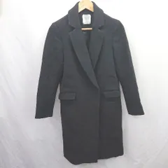 ◇ ⊇ UNITED TOKYO ユナイテッドトウキョウ シンプル系 長袖 ウールロングジャケット サイズ2 ブラック系 レディース E  【1507250004769】