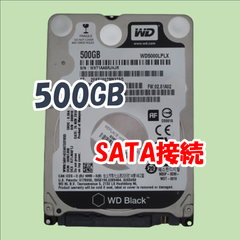【中古動作品】Western Digital 2.5インチ 7mm HDD SATA(Serial ATA) 500GB WD5000LPLX-60ZNTT1