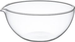 【在庫処分】食材を混ぜやすい広口デザイン 電子レンジ/オーブン/食洗器対応 安定しやすい低重心設計 外径15.2cm 500ml 注ぎ口付き ボウル KB914 耐熱ガラス AGCテクノグラス iwaki(イワキ)