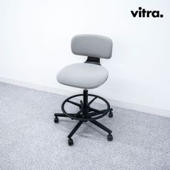 【中古品】Vitra ヴィトラ Rookie High ルーキーハイ オフィス チェア キャスター ファブリック グレー コンスタンティン・グルチッチ 定価14万【4】