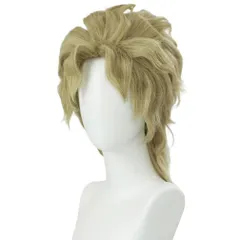 【数量限定】Brando Dio カツラ 耐熱 変装用ウィッグ ディオ・ブランドー コスチューム小物 カール 茶色 ウィッグ パーティー 仮装 コスプレ ハロウィン イベント cosplay LAOBAO wig (ディオ・ブランドー)