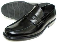 BELOUOMO ローファースリッポン ビジネスシューズ 黒（ブラック）幅広甲高4E（EEEE）ワイズ  28cm（28.0cm）29cm（29.0cm）30cm（30.0cm）【大きいサイズ（ビッグサイズ）メンズ紳士靴】