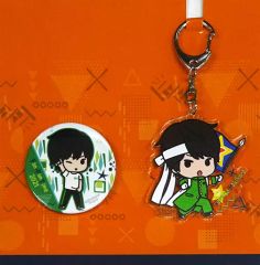 [중고] 잡화 카키하라 테츠야 아크릴 열쇠 고리 & 캔 배지 세트 [Kiramune Presents Fan × Fun Time 2021]