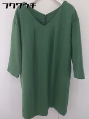 ◇ N. Natural Beauty Basic ナチュラルビューティーベーシック 長袖 膝丈 ワンピース サイズM グリーン系 レディース  【中古】 【1202180002419】